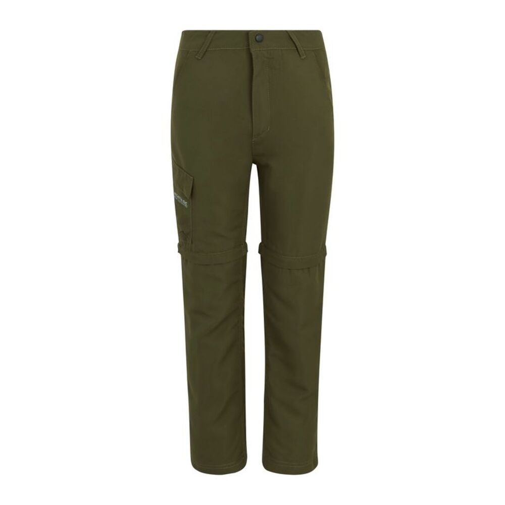 Regatta Childrens/Kids Sorcer III Zip-Off Pants / Treetop